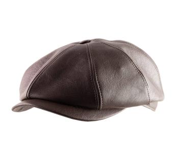 casquette cuir gavroche Dublino Pelle