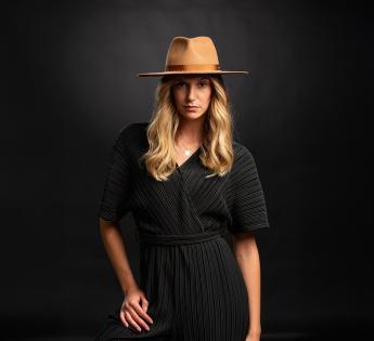 Fedora laine bijoux Lyra